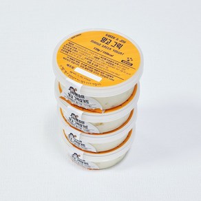 그릭앤조이 수제 망고 그릭요거트, 4개, 120g