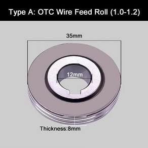co2용접기 MIG 용접 피더 롤러 용접기 와이어 피딩 가이드 CO2 장비 베어링-50, 2.A Type 1.0-1.2, 1개