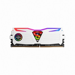 게일 DDR4 16GB PC4-21300 CL19 SUPER LUCE RGB Sync 램 데스크탑용 GLWS416GB2666C19SC 화이트, 1개