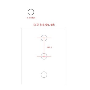 과수원 텃밭 구멍 마늘 유공 멀칭비닐 멀칭 농업용부직포, 14 0.6mx100m [1홀/1-2년 일반형] 기타사