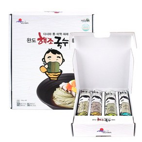 완도 해조국수 4종 선물세트 다시마/미역/톳/파래국수 각250g, 1개, 250g