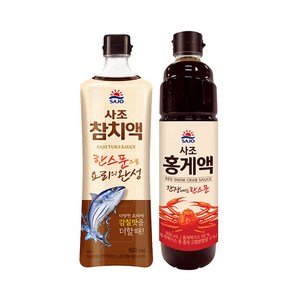 사조해표 참치액 900ml+홍게액 900ml 기획, 1세트