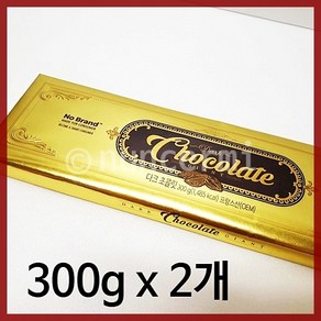 노브랜드 자이언트 다크 초콜렛 300그램 x 2개 NOBRAND GIANT DARK CHOCOLATE 300G X 2, 1개, 600g