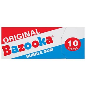 Bazooka Bubble Gum Summe 10 Piece Wallet Pack (Pa 바주카 풍선껌 여름 10피스 지갑 팩(12팩) 오리지널 맛의 여름 츄잉껌 - 여름 파티, 1개