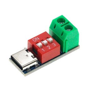 PD 고속 충전 테스트 보드 조정 가능 트리거 모듈 USB C 타입 100W 커넥터 공급 장치 액세서리 5-20V, 한개옵션1, 없음