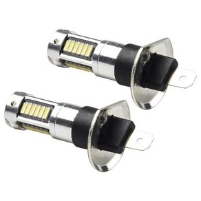 H1 LED 안개등 전구 키트 매우 밝은 흰색 DRL 헤드라이트 주간 주행등 자동차 12V 50W 6000K 2 개, 한개옵션1, 1개