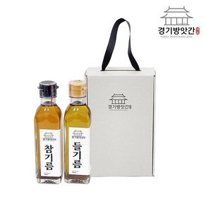 경기방앗간 저온압착방식 방앗간 통깨 진한 참기름 들기름 180ml 세트(중국산), 1.중국산180ml 참기름들기름 세트, 1세트