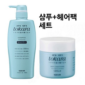 노에비아 도카라 샴푸 700ml + 헤어팩 350g 세트, 1개