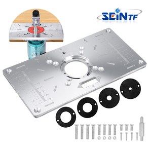 세인티에프 테이블 플레이트 루터 트리머 지그 라우터 목공 가이드