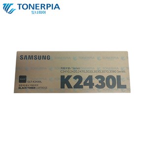 삼성 정품 CLT-K2430L SL-C2410ND C2470FR C3070ND, 1개, 검정대용량