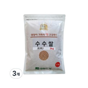 대한농산 수수쌀 영양가득 식이섬유 3kg (3개), 3개