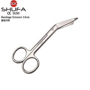 SHUFA 슈파 붕대가위 테이핑가위 14cm (밴디지시저 / Bandage Scissos), 1개, 슈파 붕대가위 14cm