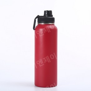 야외 스테인레스 스틸 보온병 컵을 주전자 멀티 컬러 대용량 스포츠 보온보냉, 18oz530ml, 빨간색, 1개