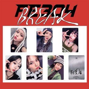 엔믹스 NMIXX 굿즈 Fe3O4: BREAK 포카 엽서로모 3인치 포토카드 6장, C