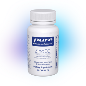 Pue Encapsulations Zinc 퓨어 인캡슐레이션 아연 30mg 60캡슐, 기본, 1개, 60정