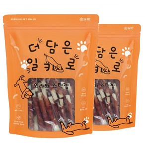 더담은 일키로 오리스틱껌 1kg x 2개 강아지간식 애견간식