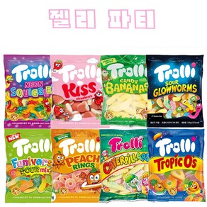 트롤리 젤리 모음 파티 맛 랜덤 100g 12, 1개, 1.2kg