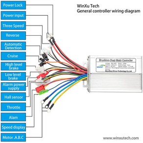 전기자전거 컨트롤러 48v 60v 64v 450w 25a ebike Brushlees 전자 자전거 전기 자전거 스쿠터 공장 도매에 대한 듀얼 모드 드라이브 속도 컨트롤러