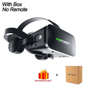 게임 가상현실 VR VR 안경 가상 현실 블루투스 헤드셋 3D VR 스마트 안경 헬멧 스마트 폰 4.7-6.7 인치 렌, 05 With Box No Remote, 1개