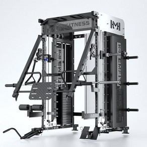 가정용 헬스장 홈트레이닝 복합 헬스 머신, 스미스 머신 + 덤벨 의자 + 100kg 바벨