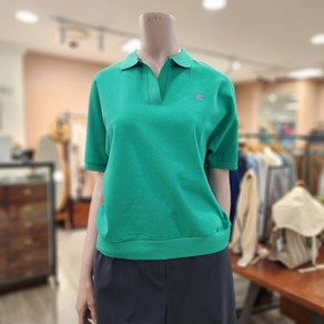 BCBG O돌먼 솔리드 ts 티셔츠 _ B4B4X427 42 [GREEN]