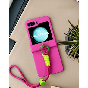 Cute Potable Adjustable Hand Stap Rose Red Case fo Galaxy Z Flip 5 Flip6 Zflip 6 Z Flip5 Cove