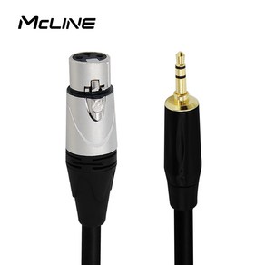 맥라인 캐논 XLR to ST 스테레오 3.5mm 케이블 30cm MC-HA27, 1개