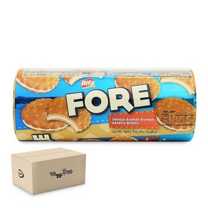 비파 폴 FORE 샌드위치 비스킷 바닐라향 수입과자, 24개, 160g