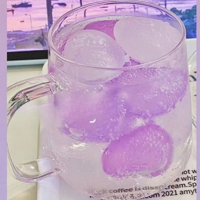 BLOWFISHFUGU 녹지 않는 트리플 그라데이션 하트 아이스 큐브 분홍색 퍼플 실리콘 아이스 15개, 2세트