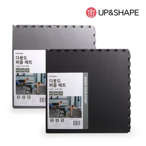 UPNS 다용도 대형 퍼즐매트 L사이즈 60cm (4P 1세트) 거실매트 층간소음 미끄럼방지, 그레이, 1세트