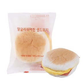 [딜라잇가든]냉동 잉글리쉬머핀 샌드위치 120g/에어프라이어 오븐 x 10개