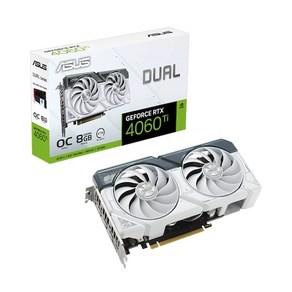 에이수스 DUAL 지포스 RTX 4060 Ti O8G OC D6 8GB White