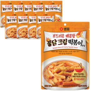 샘표 부드러운 달콤함 불닭크림 떡볶이양념, 120g, 10개