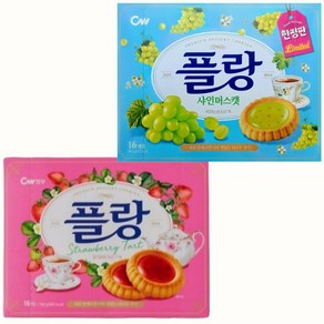 청우 플랑 딸기타르트 +플랑 샤인머스켓 한정판 /320g 과자/타르트쿠키/학교간식/다과/피크닉, 320g, 1개