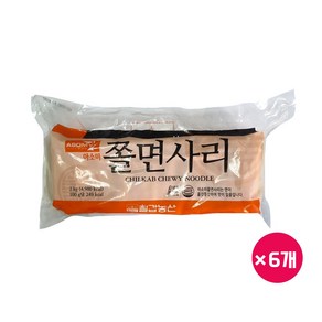 [칠갑농산] 아소미쫄면사리(냉동) 2kg x 6개(1박스), 6개