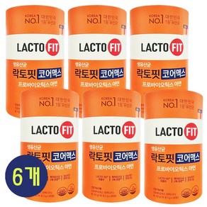 락토핏 종근당건강 생유산균 코어맥스, 120g, 6박스