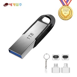 세계일주 USB 3.0 휴대용 대용량 빨라지는 스마트폰 호환가능 C타입 USB 메모리 1TB 2TB