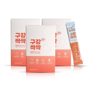 닥터허비캣 구강싹싹 고양이 츄르 15p, 연어, 180g, 3개