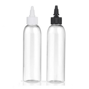 [허브스프레이샵] 일체형 뾰족캡 플라스틱 용기 120ml~500ml, 150ml투명용기, 흰색캡, 1개