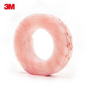 3M 듀얼락 양면 테이프 벨크로 찍찍이, 3M SJ3561-투명 /, 2.54cmX100cm, 1개