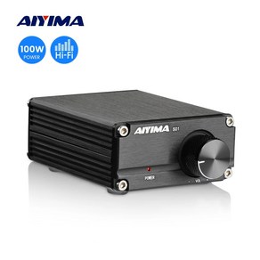 포노앰프 인티앰프 파워 AUX 블루투스 AIYIMA100W 서브 우퍼 오디오 TPA3116, 4.24V 4A UK