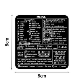 호환 단축키 팁 키보드 단축키 스티커 Windows용 워드 MAC OS 문자 그래픽 노트북 데스크탑 보호 스티커 10 개, 한개옵션2, 한개옵션1, 08 A2