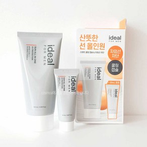 아이디얼 포맨 선 올인원 (추가 증정 튜브)쿨링 캡슐 자외선차단, 1개, 140ml