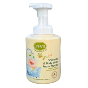 ENFANT BABY Foam Mousse Shampoo & Body Wash 엉펑 샴푸 & 바디 워시 폼 꽃향 400ml, 1개