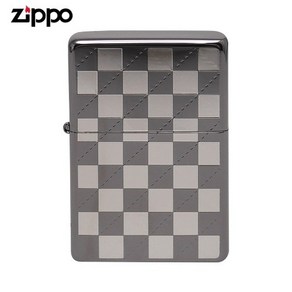 ZIPPO 라이터 프린팅 레트로 블럭 BK 오일+심지+부싯돌 3종세트 포함