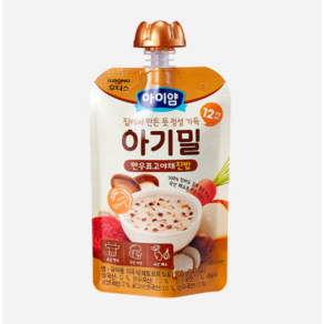 아이얌 아기밀 한우표고야채진밥, 한우표고야채, 100g, 10개