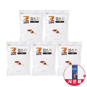 잡스 쥐약 스톰 100g x 5개 쥐 강력 살서제, 1세트