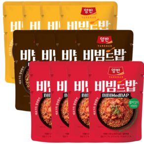 [ 4+4+4] 동원 양반 비빔드밥 비빔밥 불고기 + 참치김치 + 짜장, 250g