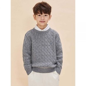 BEANPOLE KIDS Essential 울 케이블 풀오버 니트 그레이 BI4851UE13 400831