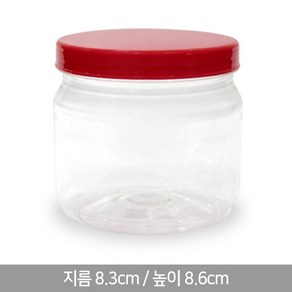 HD-광구 400g 원형 캡 SET 반찬통 고추장통 된장통 젓갈통 양념통, 적색캡, 210p, 1개